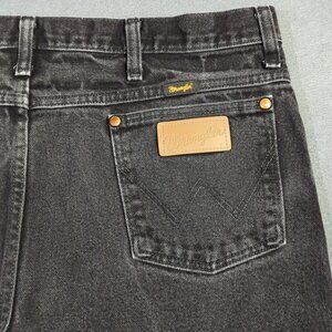 Wrangler Jeans Men's 36x32 Black 936WBK Cowboy Cut Slim Fit Western Denim